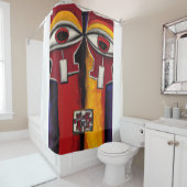 De ogen van de hyper chip douchegordijn (In situ)