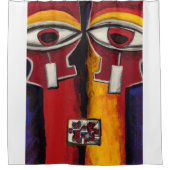 De ogen van de hyper chip douchegordijn (Voorkant)