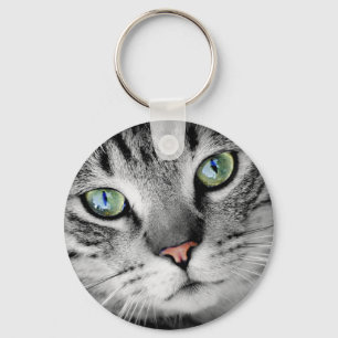 De ogen van de kat sleutelhanger