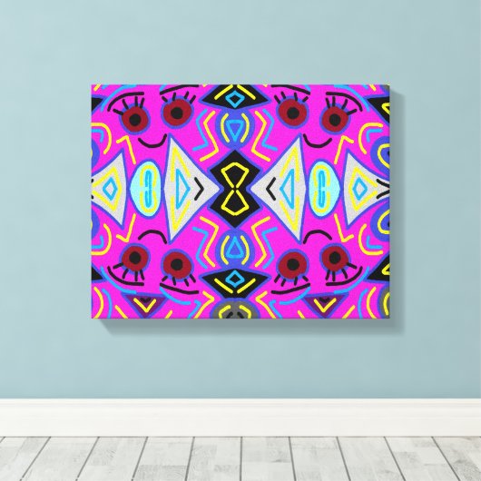 De ogen van de kunstenaar canvas afdruk (Insitu (Houten vloer))