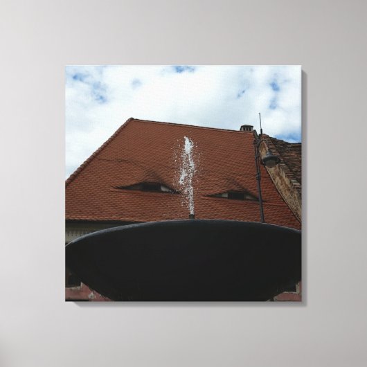 De ogen van de stad canvas afdruk (Voorkant)