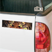 De ogen van de wilde Sumatraanse tijger Bumperstic Bumpersticker (Op Truck)