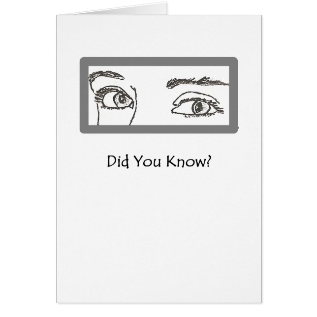 De ogen zeggen dat het allemaal Collectie is (Voorkant)