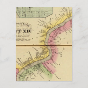 De Ohio-rivier en Valley 8 Briefkaart