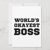 De Okayest Boss van de wereld Bedankkaart (Achterkant)