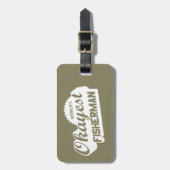 De Okayest Fisherman ter wereld Bagagelabel (Voorkant verticaal)