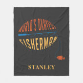 De Okayest Fisherman van de wereld Vist papa geper Fleece Deken (Voorkant)