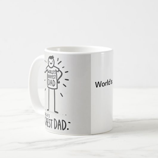 De Okayest Pap Mok van de wereld (Voorkant links)