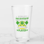 De Okayest Pickleball Player ter wereld Glas (Voorkant)