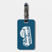 De Okayest Pickleballer ter wereld Bagagelabel (Achterkant verticaal)