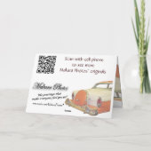 De oldtimer met bedriegt uitrusting-aanpast om het kaart (Achterkant)