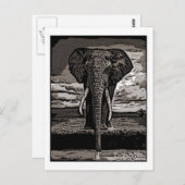 De olifant briefkaart (Voorkant / Achterkant)