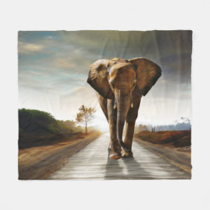 De olifant fleece deken