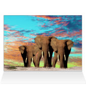 De olifant Gang, Birthday Kaart (Binnen Horizontaal (Boven))