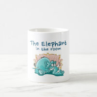 De olifant in de Cartoon van de kamer