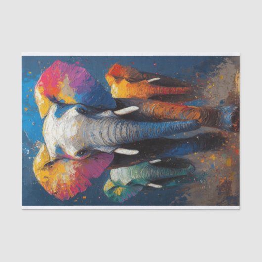 De olifant Lyfe10 Tissuepapier (Voorkant)