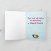 De Olifant van het honkbal dankt u kaardt Bedankkaart (Binnen)