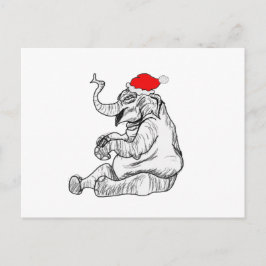 De Olifant van Kerstmis Feestdagenkaart