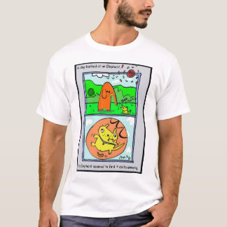 De olifant vond de hond nogal irritant t-shirt