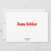 De Olifanten van de Kerstman Feestdagenkaart (Achterkant)