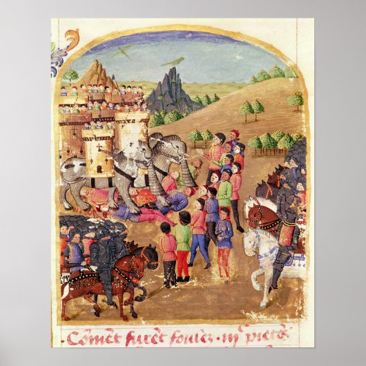 De olifanten van de oorlog poster (Voorkant)