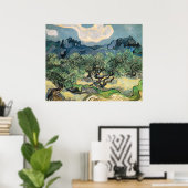 de olijfbomen,1889, Vincent van Gogh Poster (Thuiskantoor)