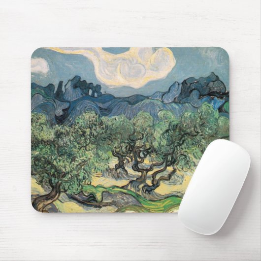 De olijfbomen muismat (Met muis)