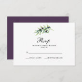 De olijfgaard | bruiloft met RSVP (Voorkant / Achterkant)