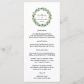 De Olijfgaard | Menu rustieke bruiloft (Voorkant)