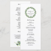 De Olijfgaard | Rustieke bruiloft  Programma (Voorkant / Achterkant)