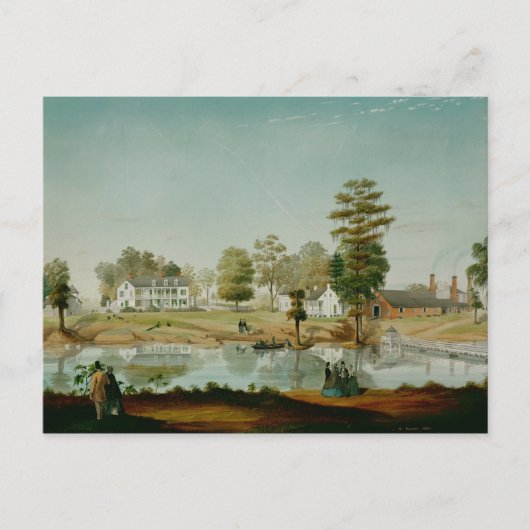De Olivier Plantation, 1861 Briefkaart (Voorkant)