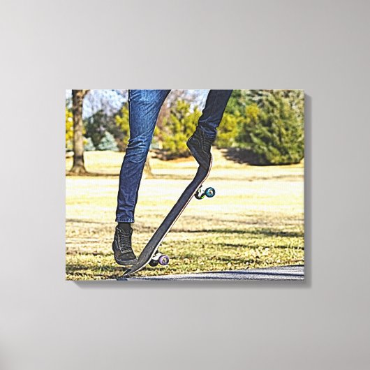 De Ollie Painterly Canvas Print (Voorkant)
