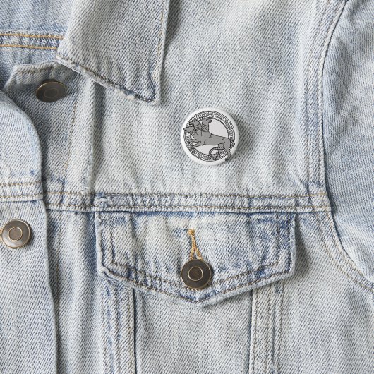 De Olympianen! Symboolbadge Hades/Pluto Ronde Button 3,2 Cm (In situ)