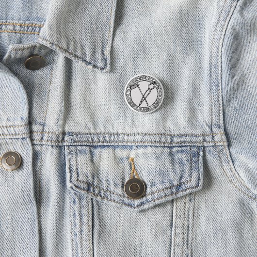 De Olympianen! Symboolbadge Hephaistos/Vulcan Ronde Button 3,2 Cm (In situ)