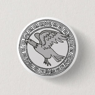 De Olympianen! Symboollogo Zeus/Jupiter Ronde Button 3,2 Cm