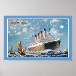 De Olympische Spelen van White Star Line Poster