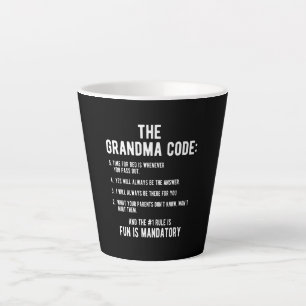 De oma-code Fun is verplicht Latte Mok