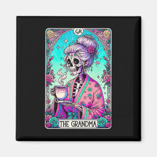 De oma Tarot Kaart Skeleton Moederdag Witch Magneet