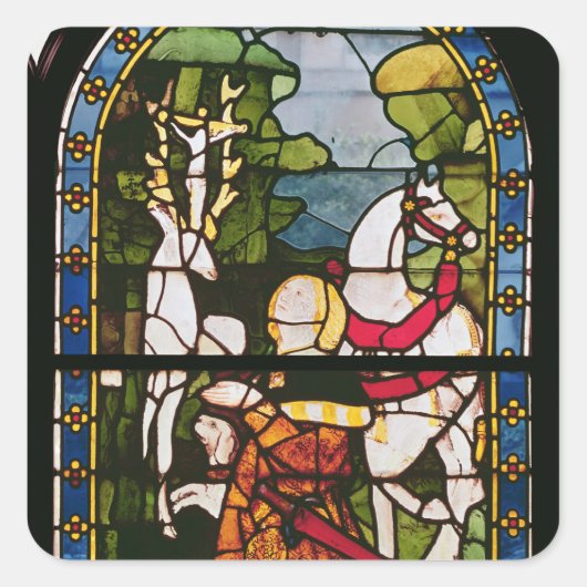 De ombouw van St. Eustace Vierkante Sticker (Voorkant)