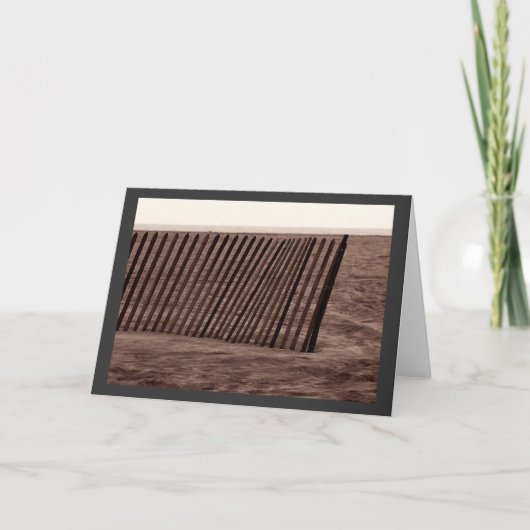 De Omheining van het strand Kaart (Voorkant)