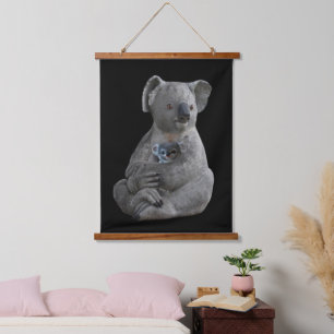 De omhelzing van een moeder hangend wandkleed