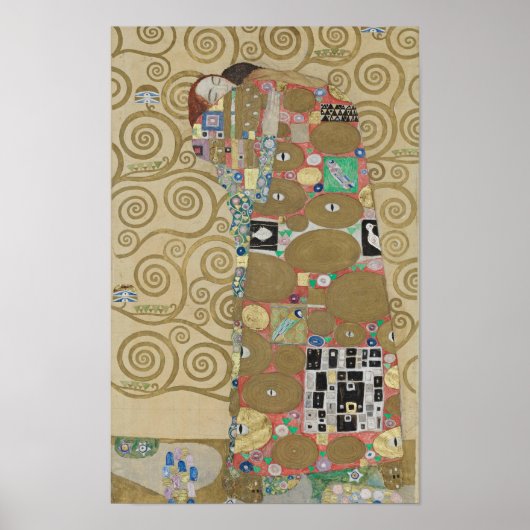 De omhelzing (vervulling) - Gustav Klimt | Stoclet Poster (Voorkant)