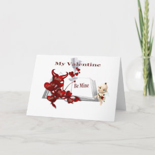 de omhelzingen kussen me, cupid feestdagen kaart