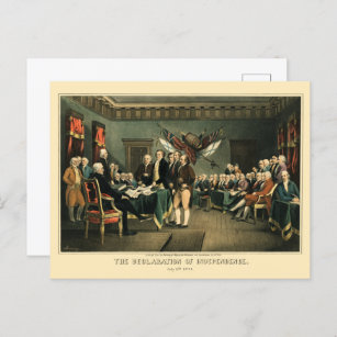 De onafhankelijkheidsverklaring van 1850, opnieuw  briefkaart
