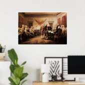 De onafhankelijkheidsverklaring van 4 juli 1776 poster (Thuiskantoor)