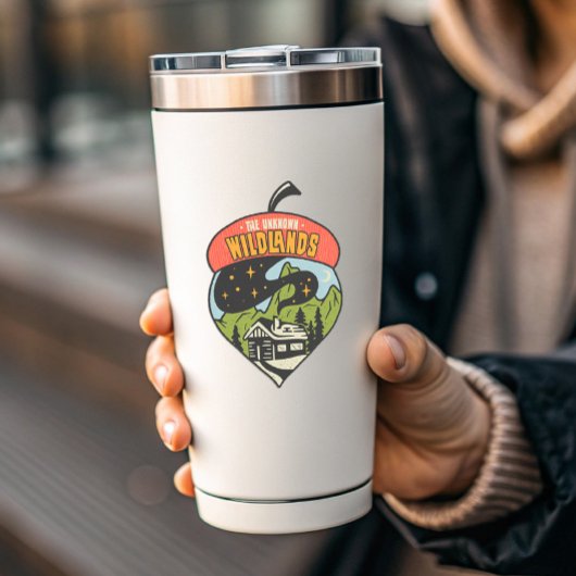 De onbekende Wildlands Camping | Afgesneden Sticke Sticker