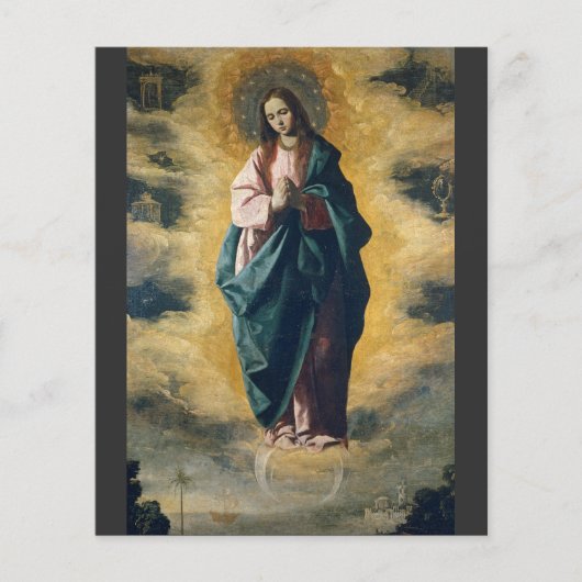 De Onbevlekte Ontvangenis Hemelse Straling Kunst (Voorkant)