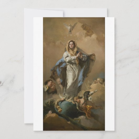 De Onbevlekte Ontvangenis van Giovanni Tiepolo Kaart (Voorkant)