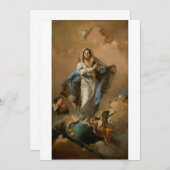 De Onbevlekte Ontvangenis van Giovanni Tiepolo Kaart (Voorkant / Achterkant)