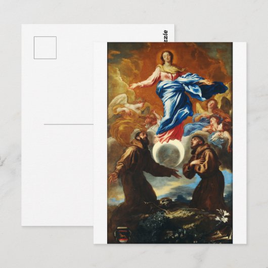 De Onbevlekte Ontvangenis van Maagd Maria Briefkaart (Voorkant / Achterkant)